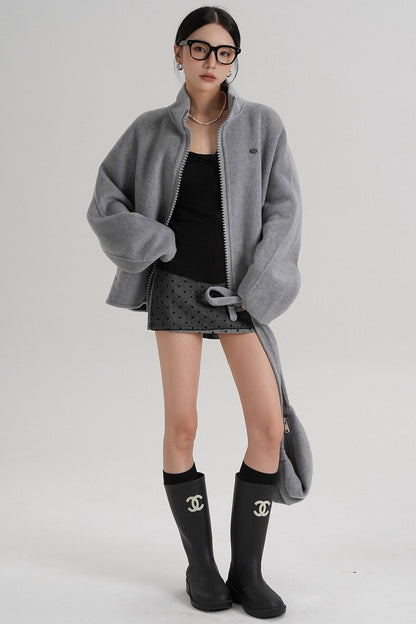 Structured Reversible Wool Jacket