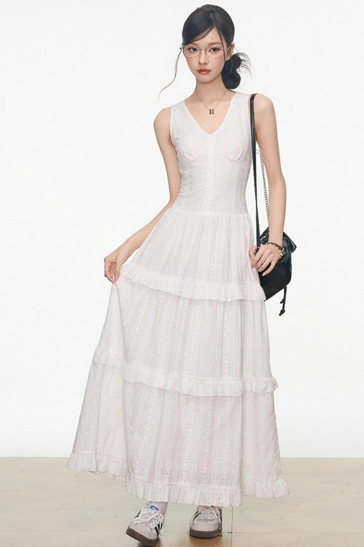 Gray Colored Sweater Cardigan Dress Set-Up