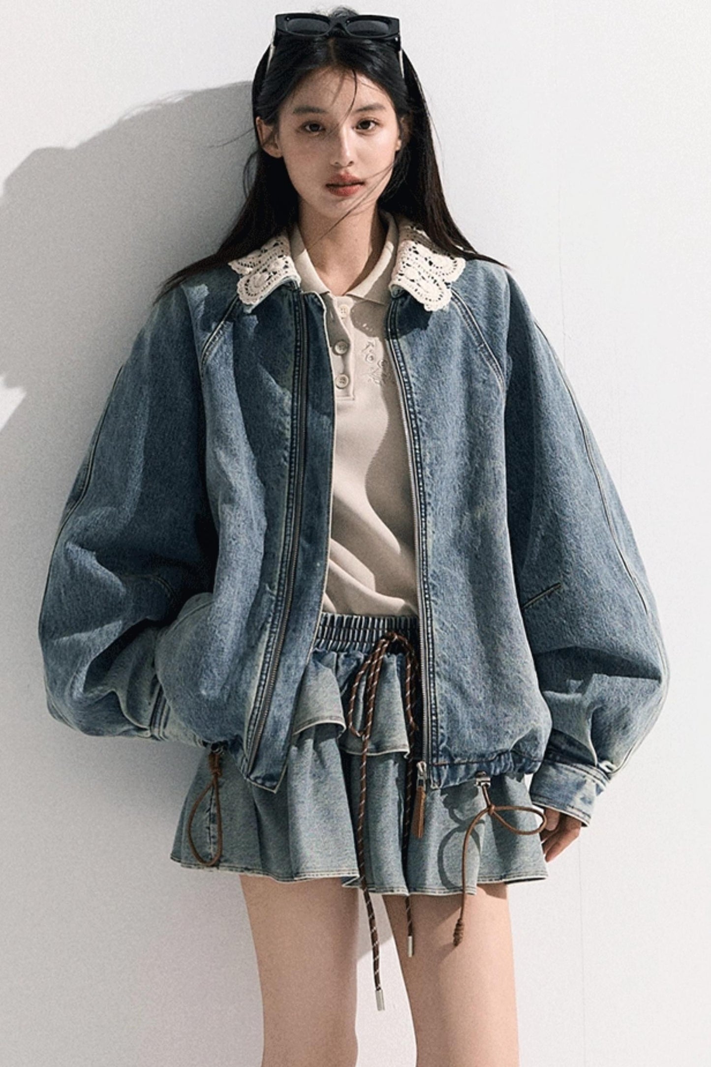 Vintage Braided Denim Jacket Set-Up
