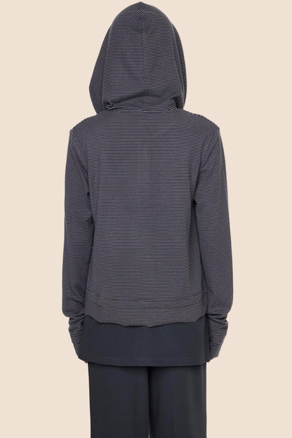 Embroidered Striped Long Sleeve Tee