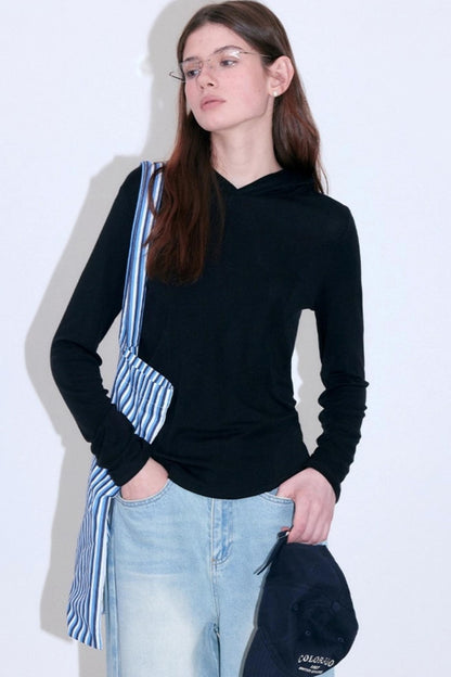 Fashionable Hooded T-Shirt