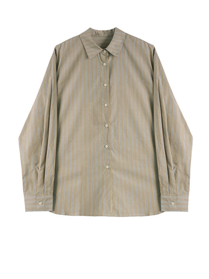 Striped Cotton Commuter Shirt