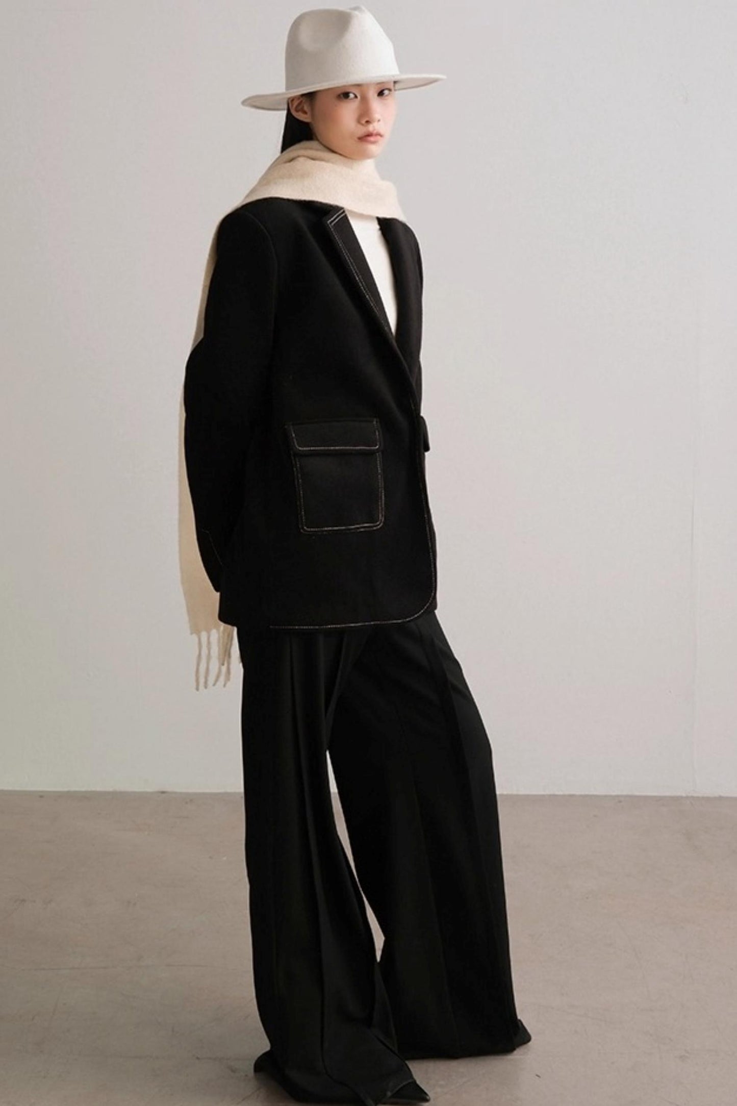 Wool Tassel Winter Scarf