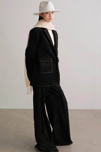 Wool Tassel Winter Scarf