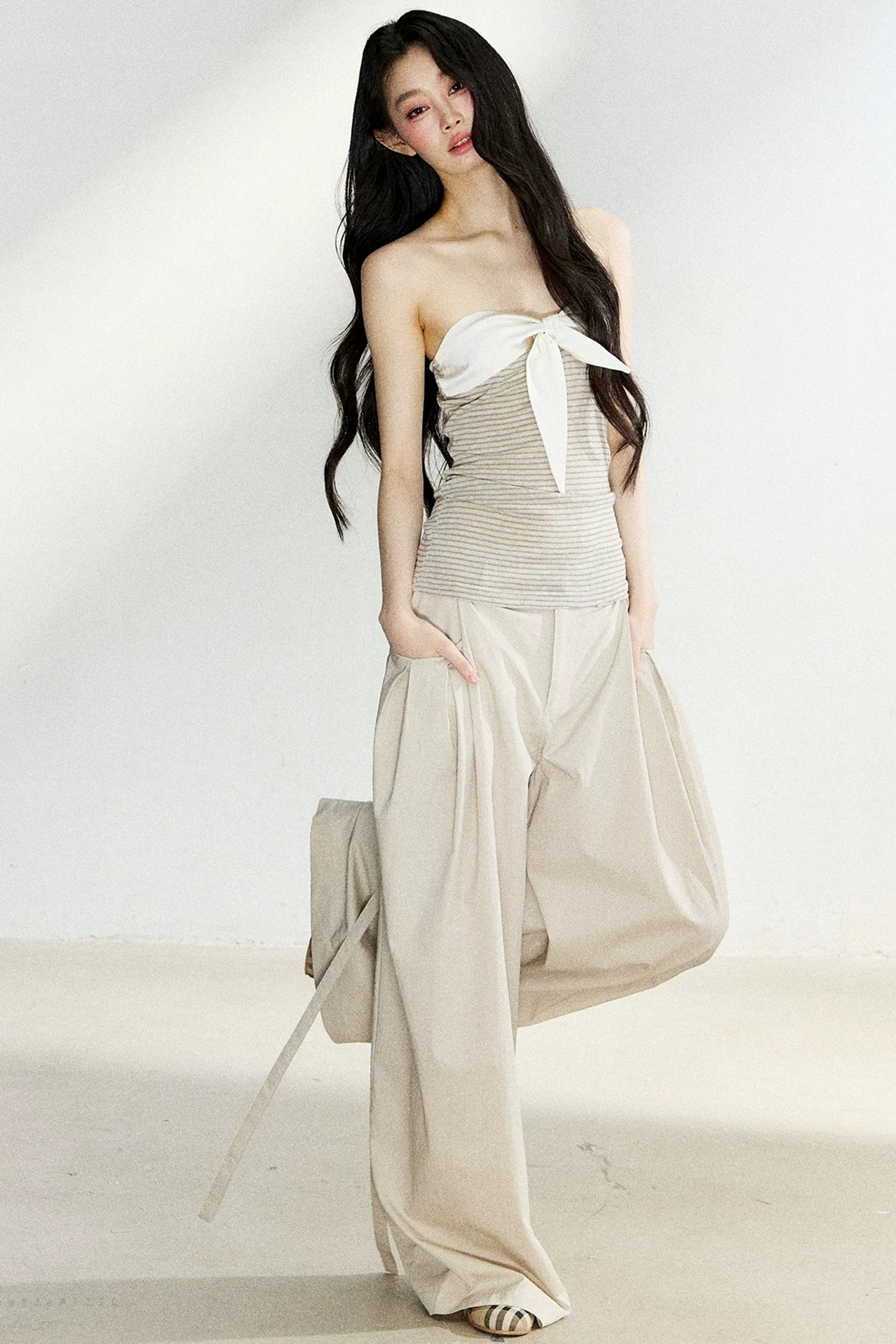 Summer High-Waisted Wide-Leg Pants