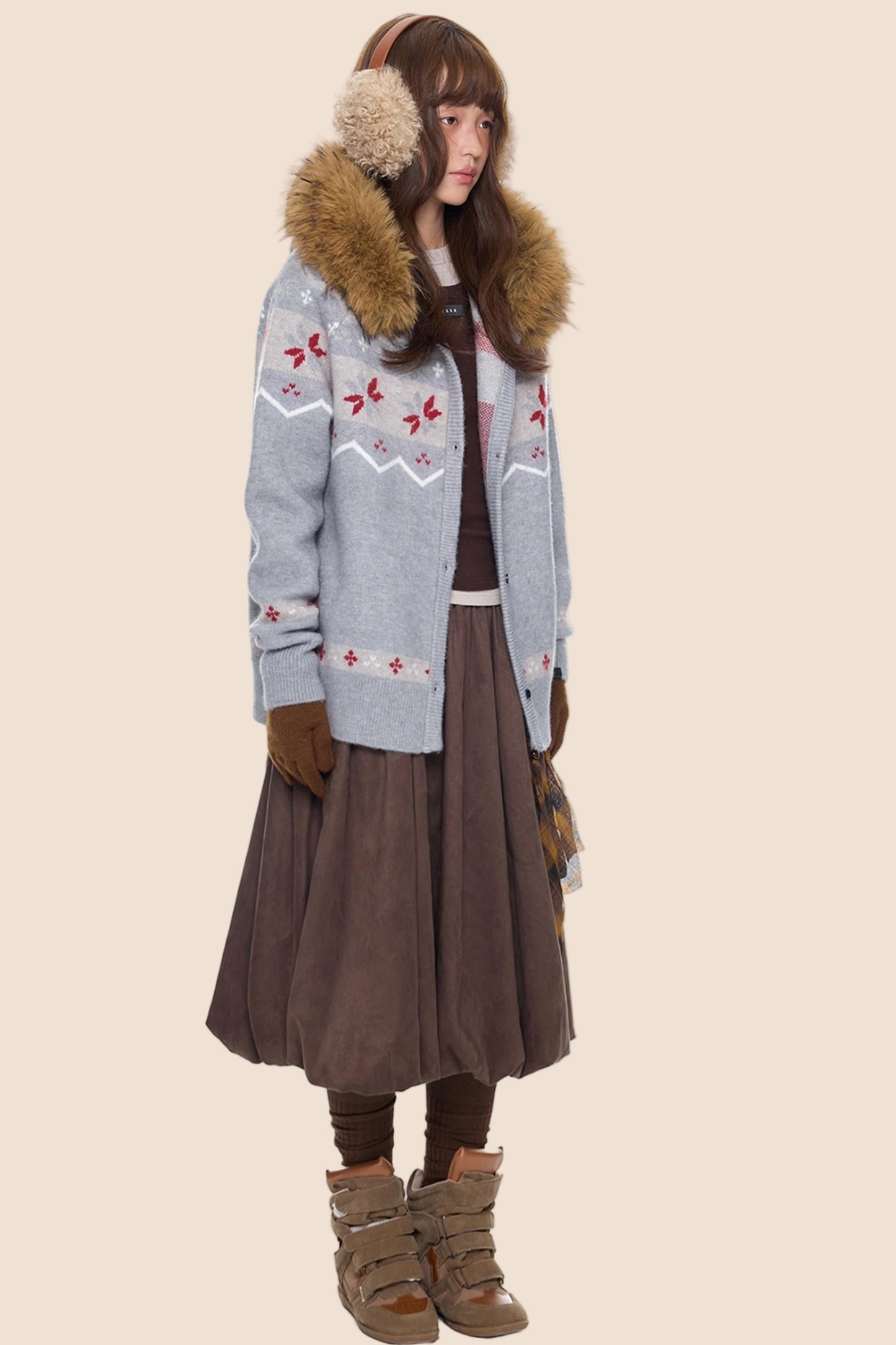 Fair Isle Sweater Jacket