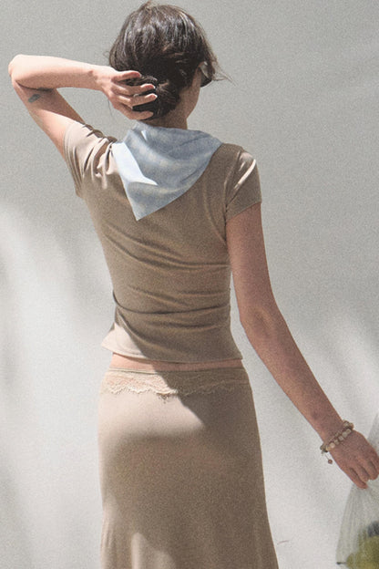 Lace High-Waist Skirt