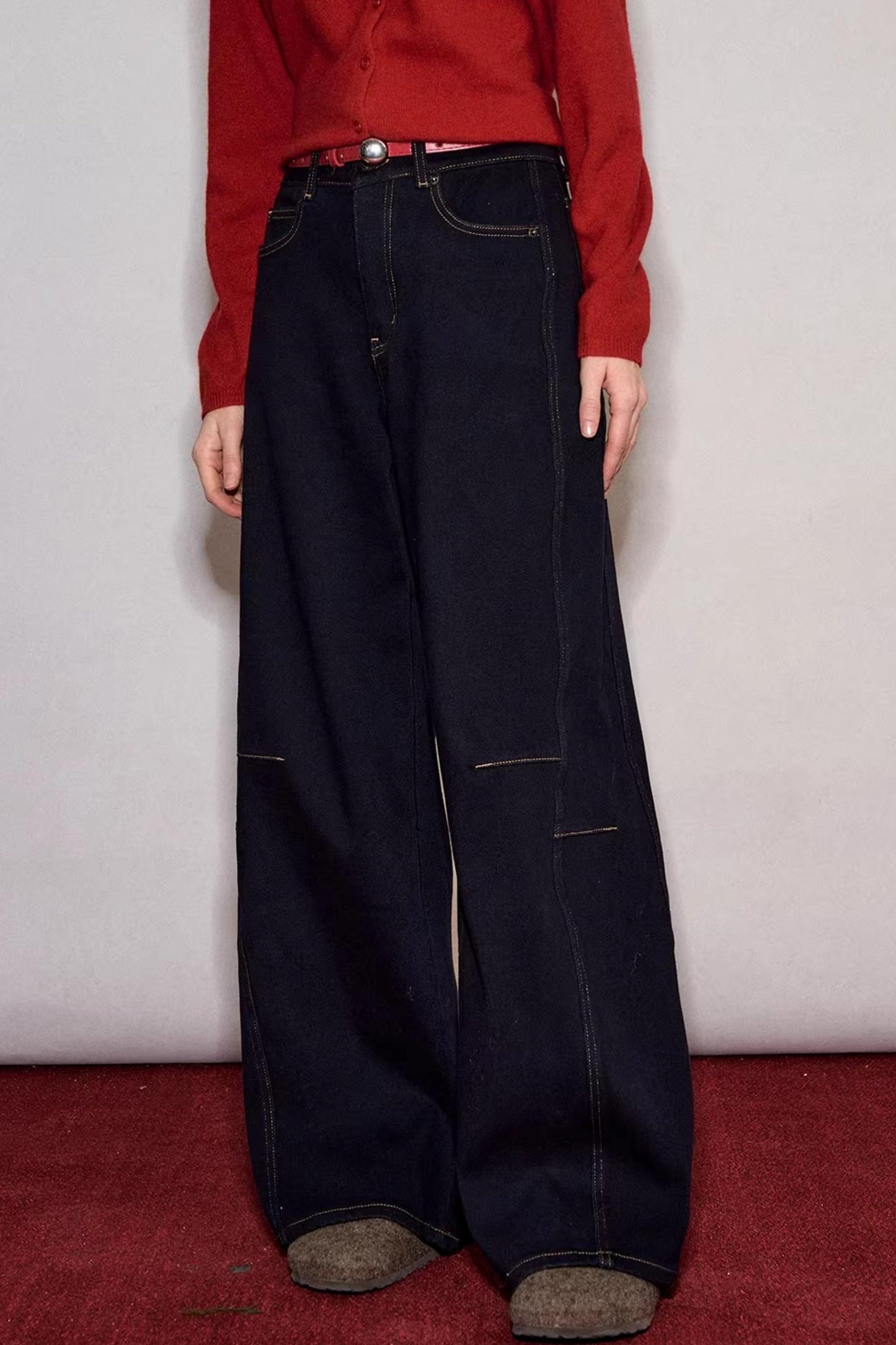 Versatile Red Scimitar Jeans