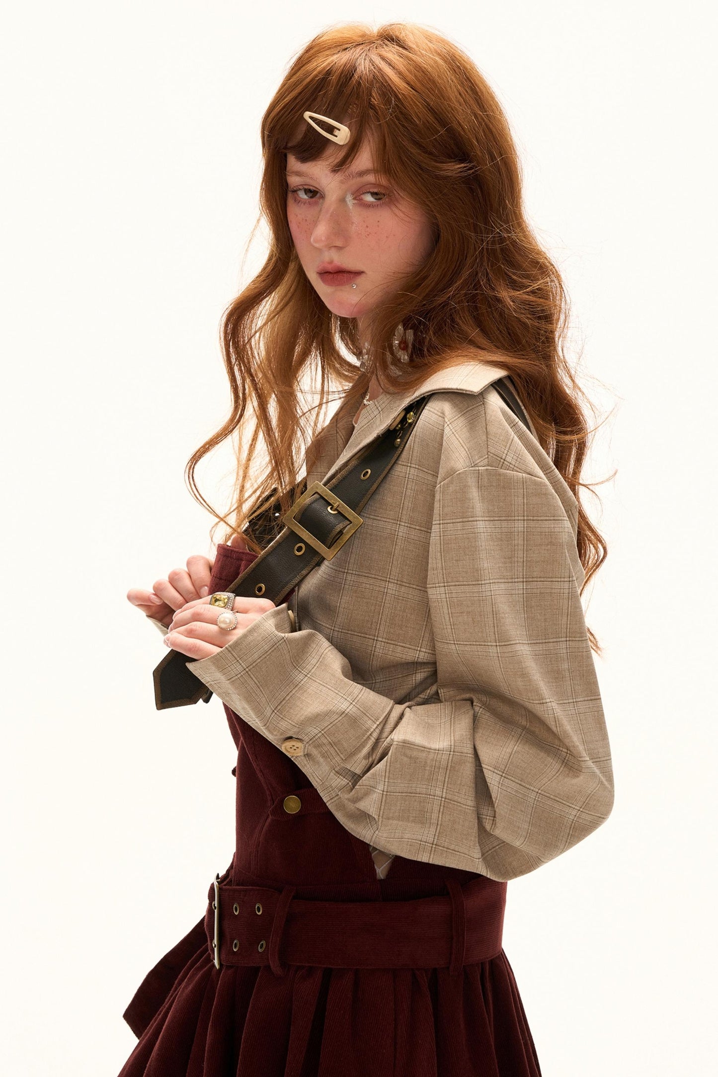 Sweet Corduroy Suspender Dress