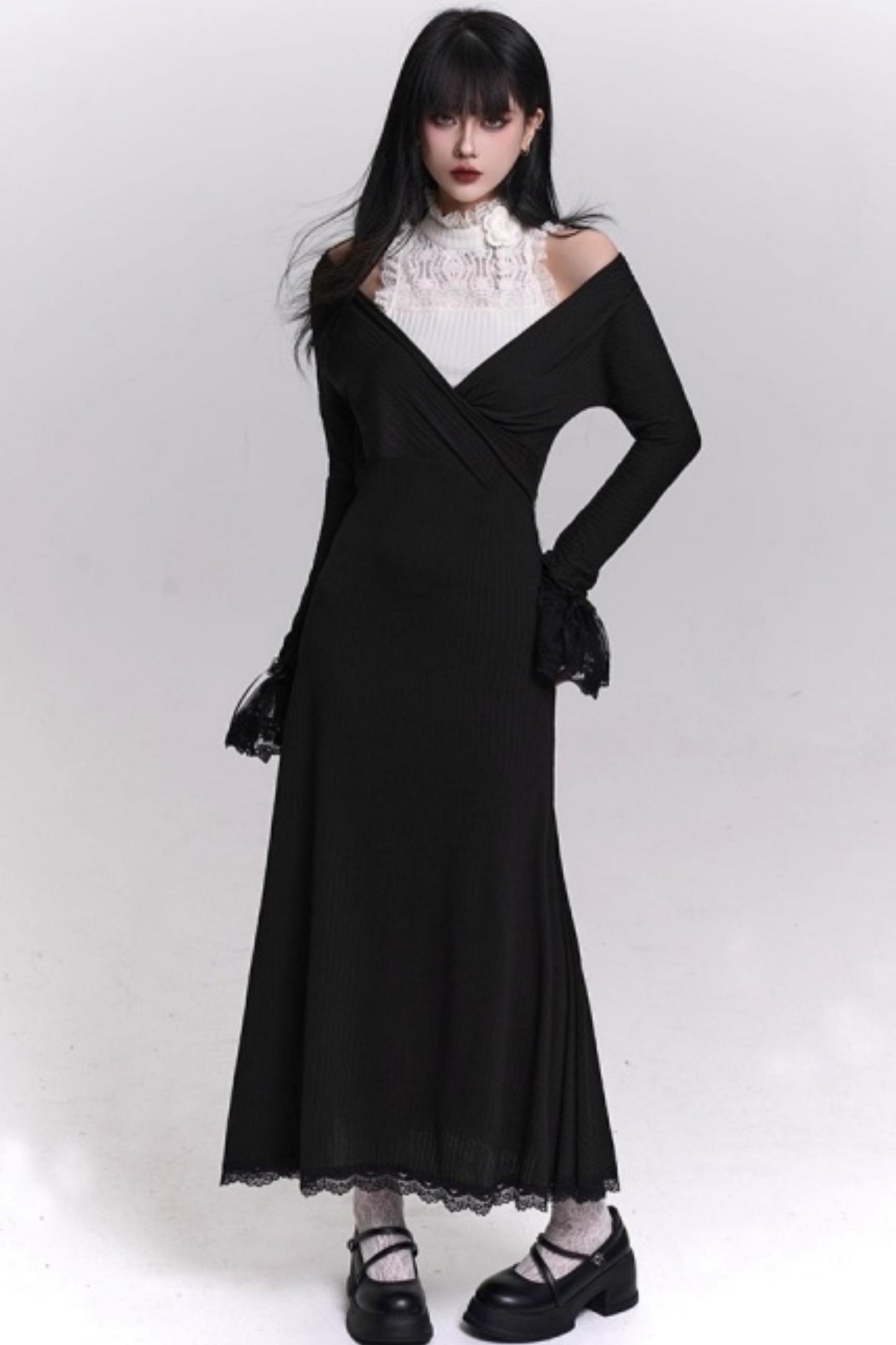 Elegant Autumn Banquet Dress