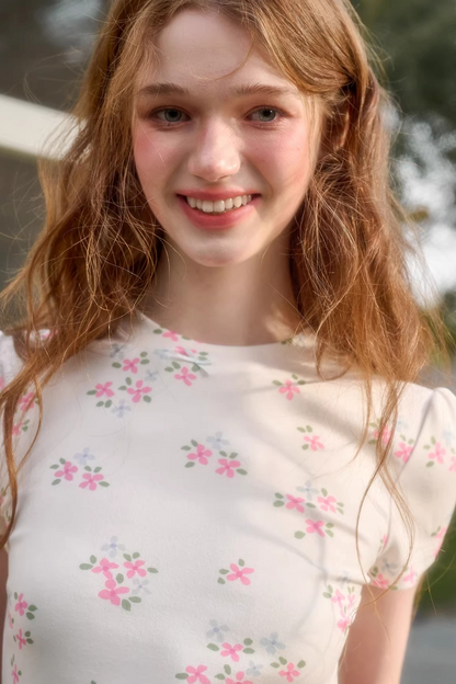 Blue Velvet Floral Cardigan Set-Up