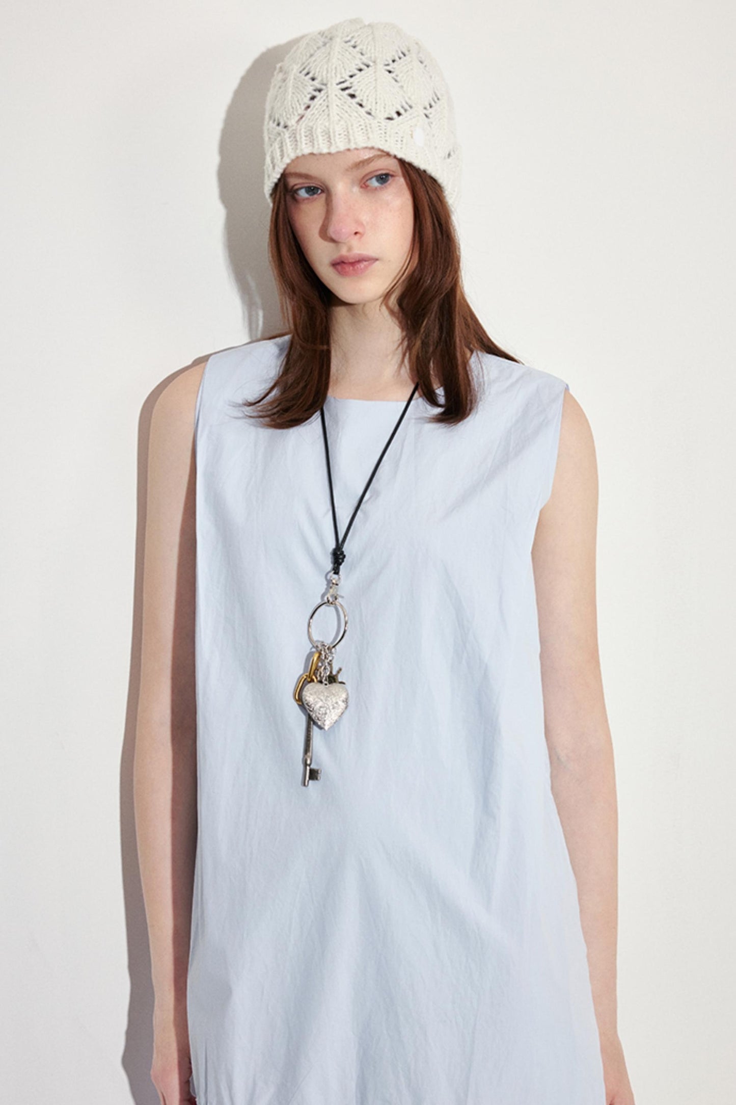 Summer Blue Drawstring Dress