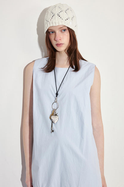 Summer Blue Drawstring Dress