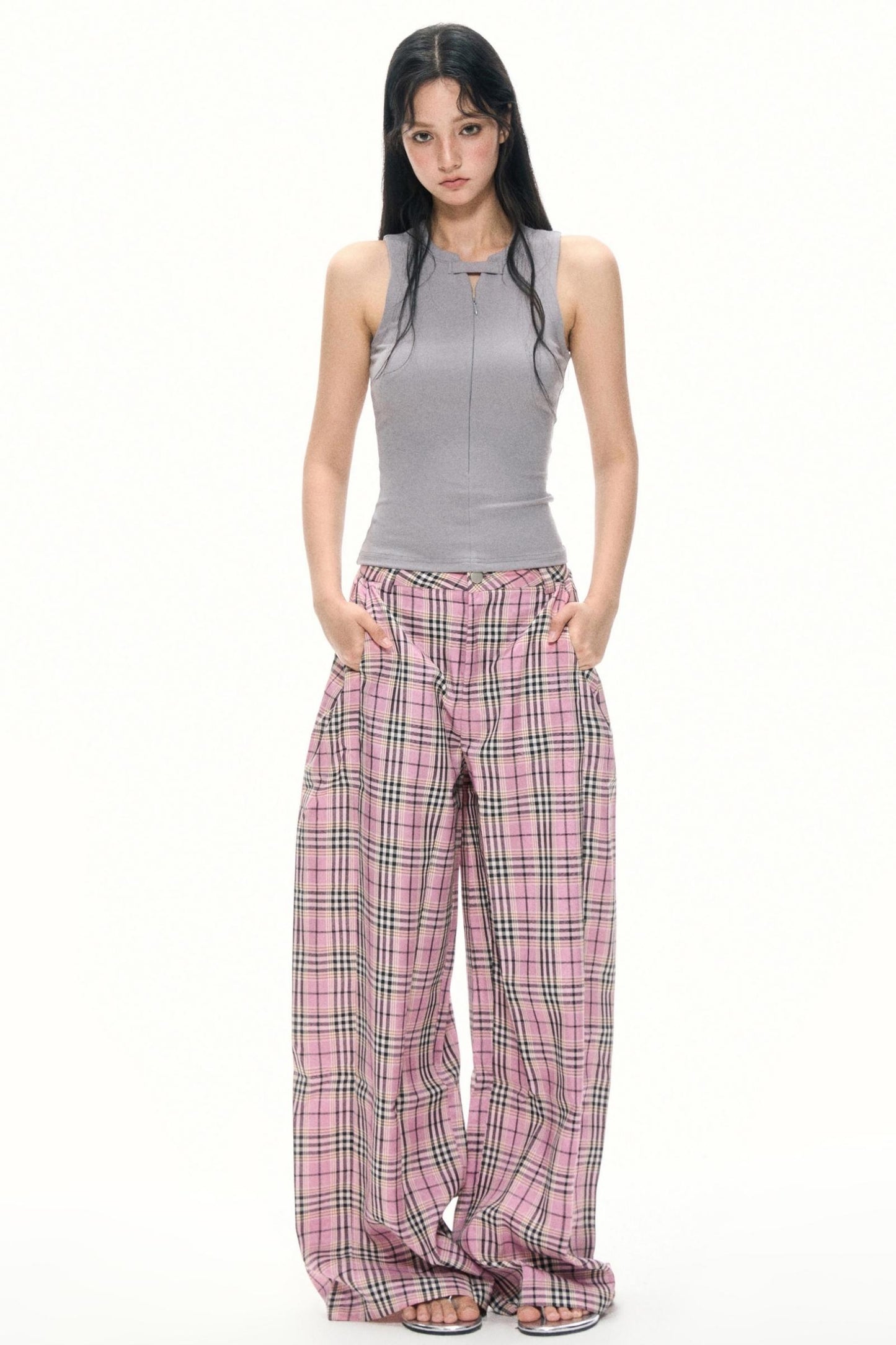 Gray Slim Fit Tank Top