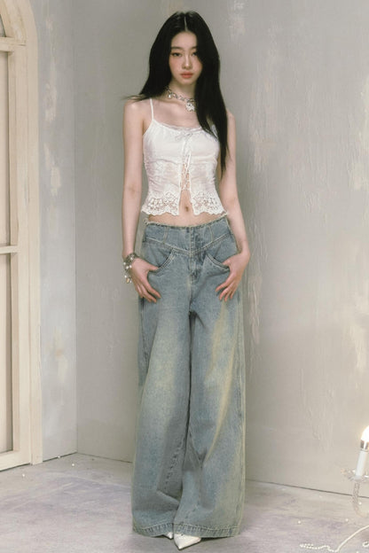 Classic Wide-Leg Jeans Pant