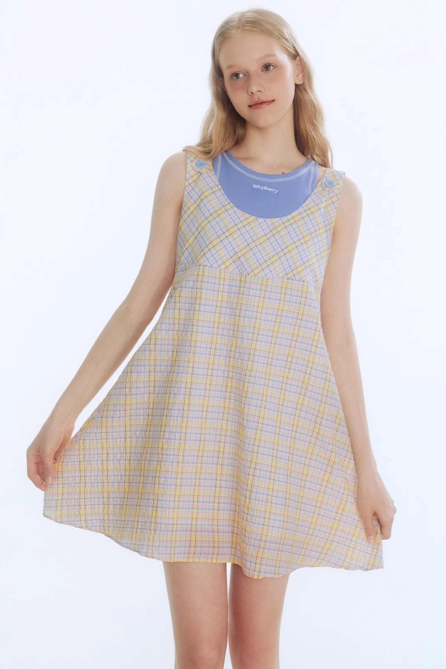 Tangerine Playful Clash Dress