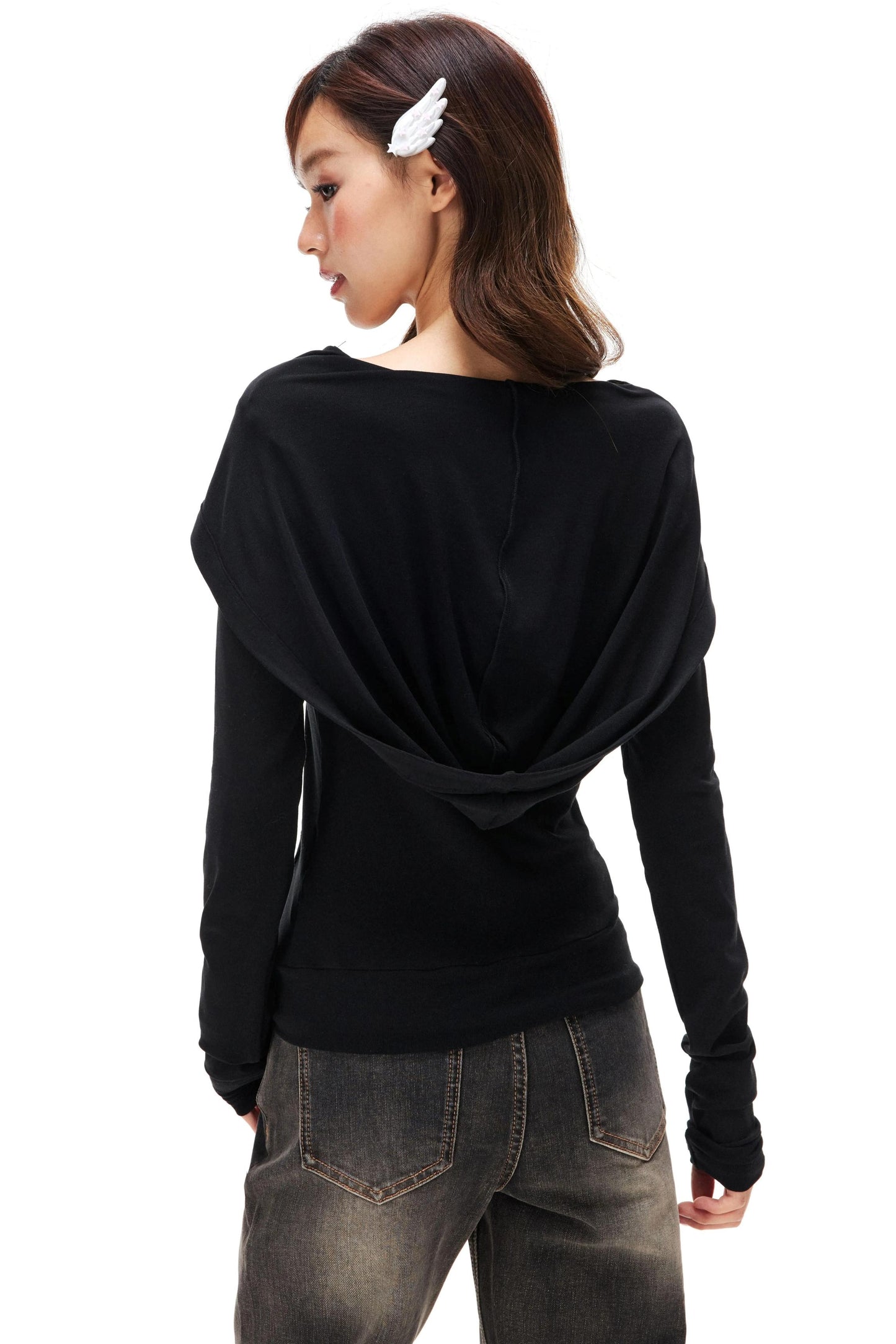 Lyocell Tencel Off-Shoulder Top