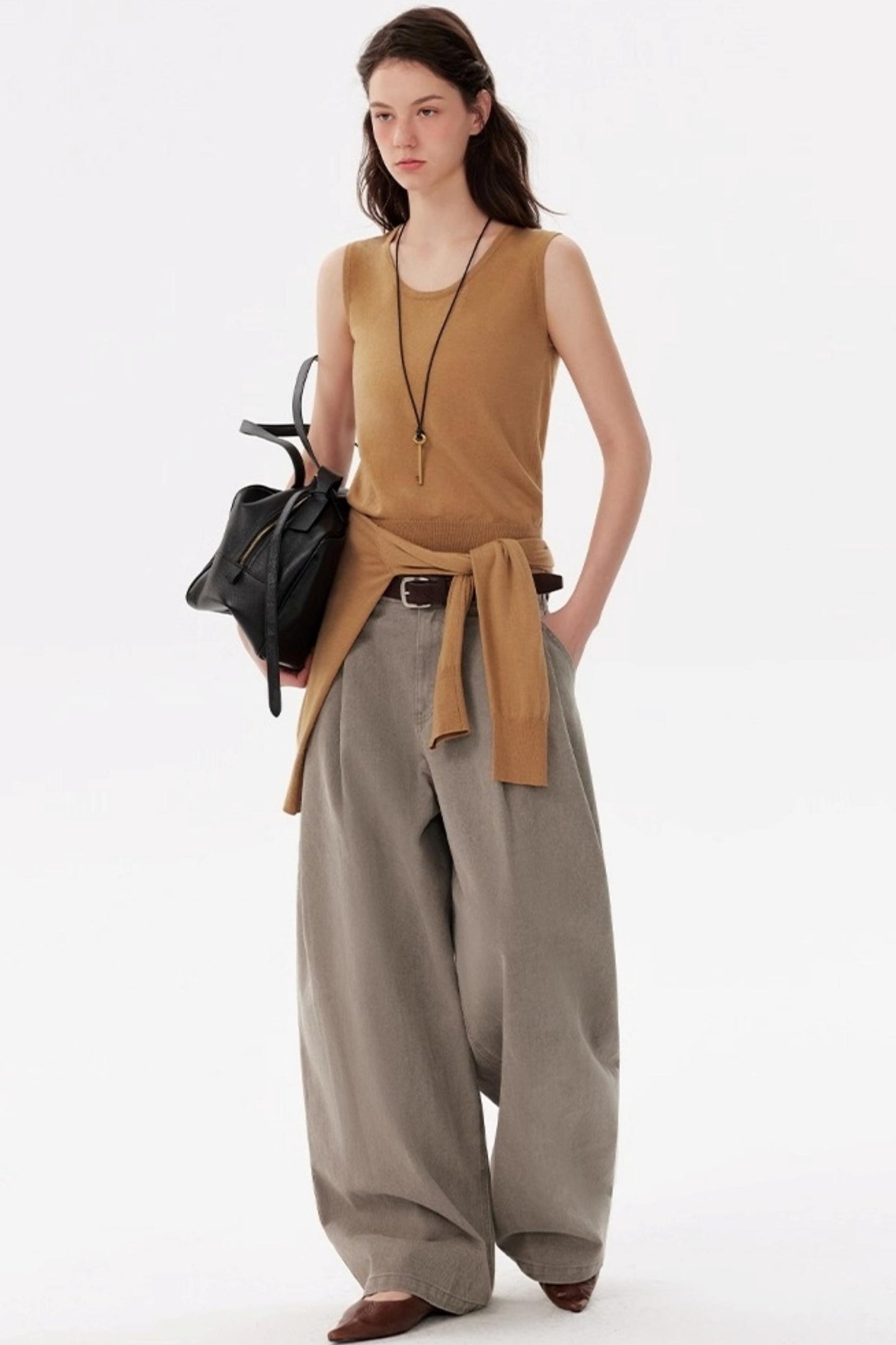 Maillard Knitted Cardigan & Vest Set-Up