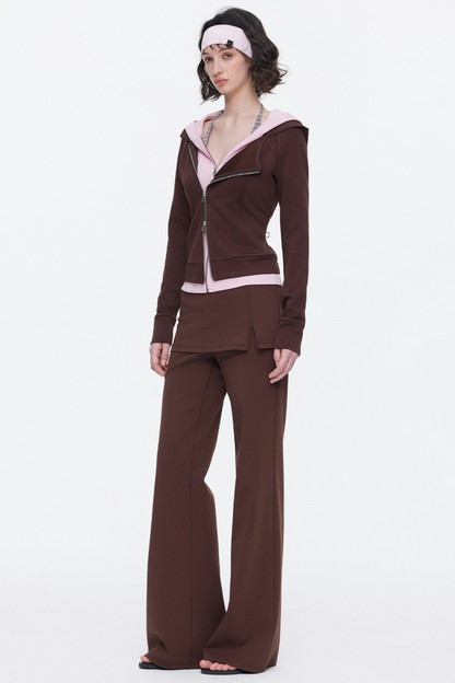 Deconstructed Color-Blocked Sweatshirt