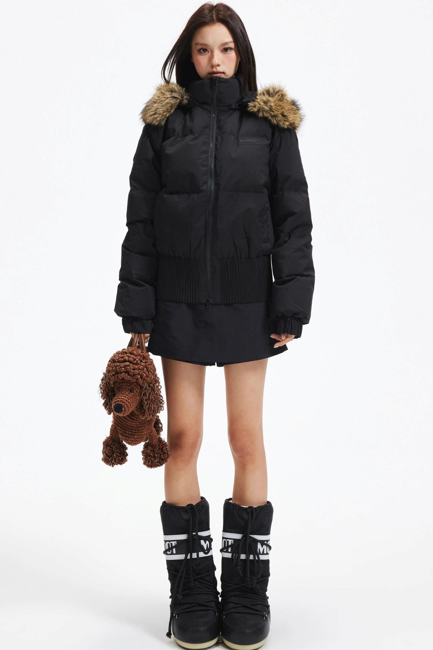 Hooded Fur Collar Down Jacket