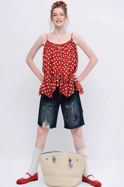 Wild Strawberry Plaid Camisole Top
