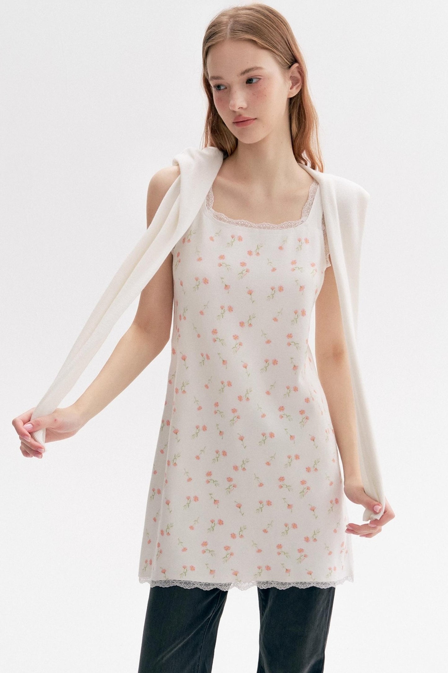 Daisy Whisper Knit Vest Dress