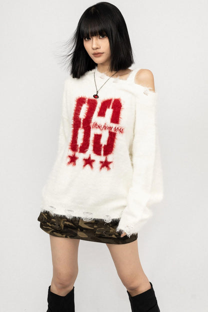 Vintage Crew Neck Knit Sweater