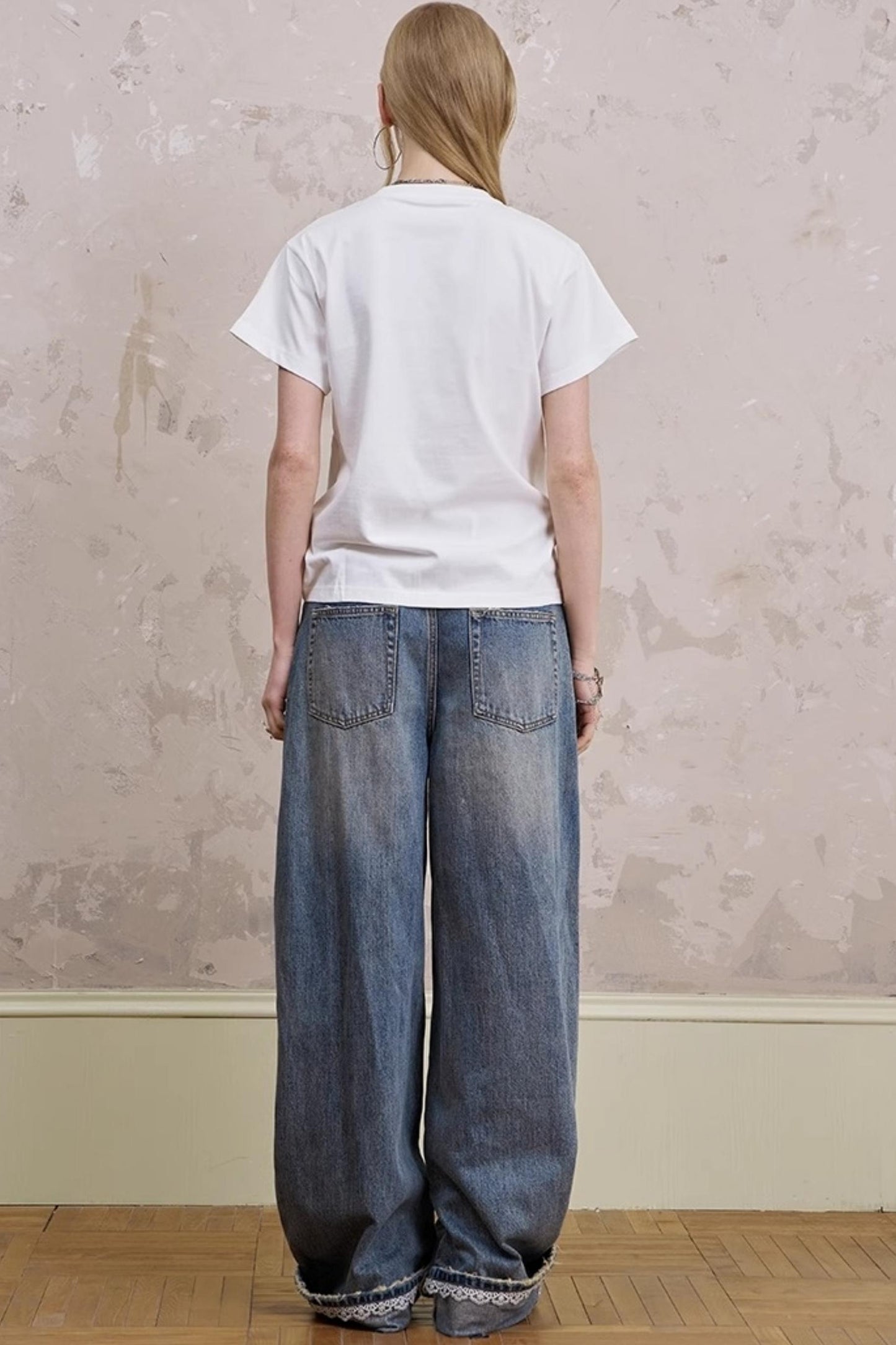 Embroidered Silk Tee