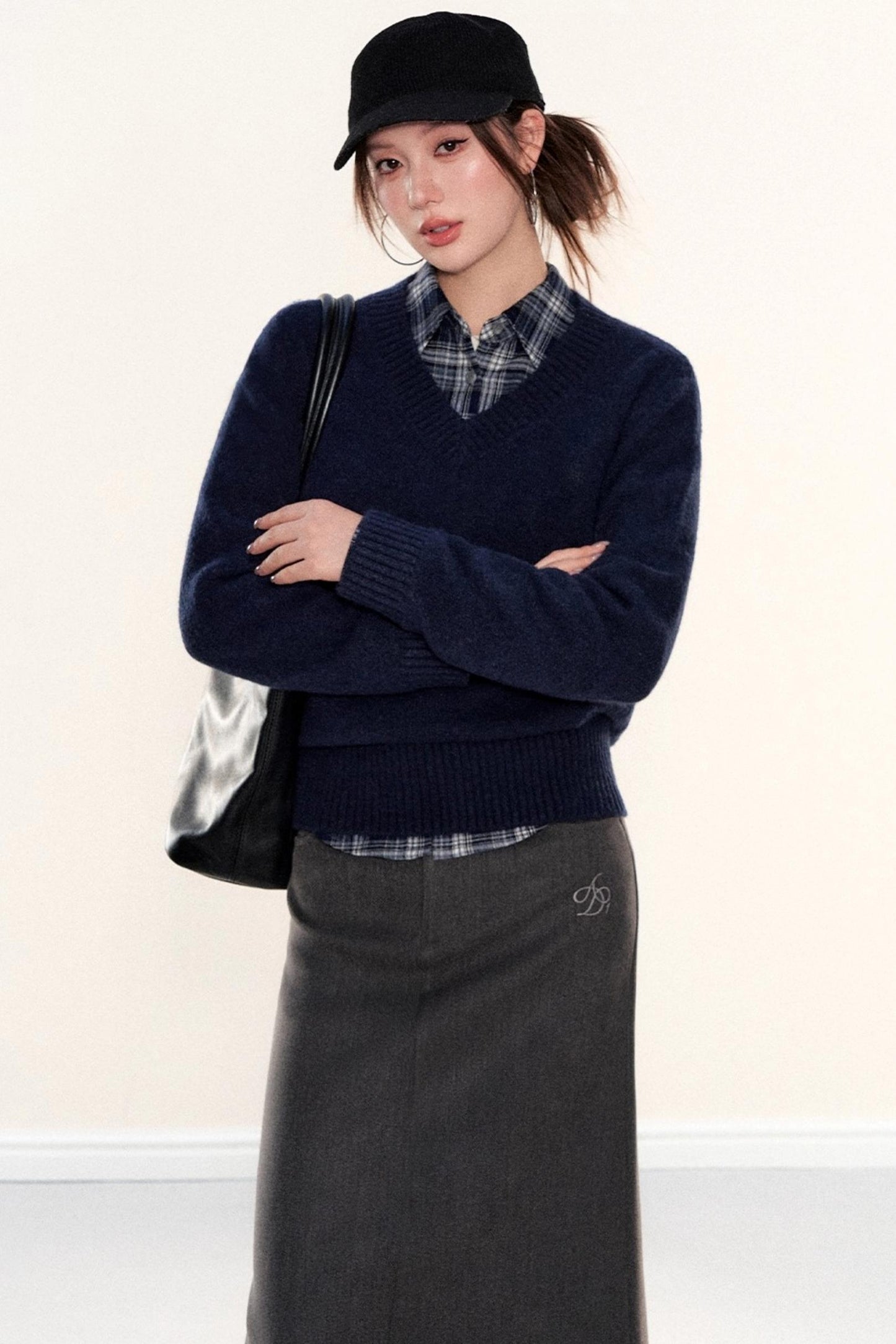 Soft Knit V-Neck Sweater