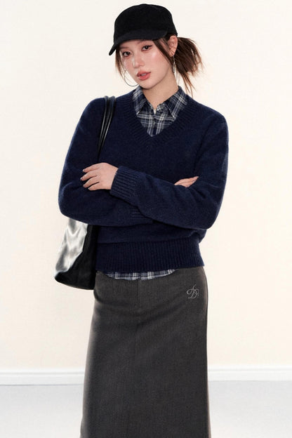 Soft Knit V-Neck Sweater