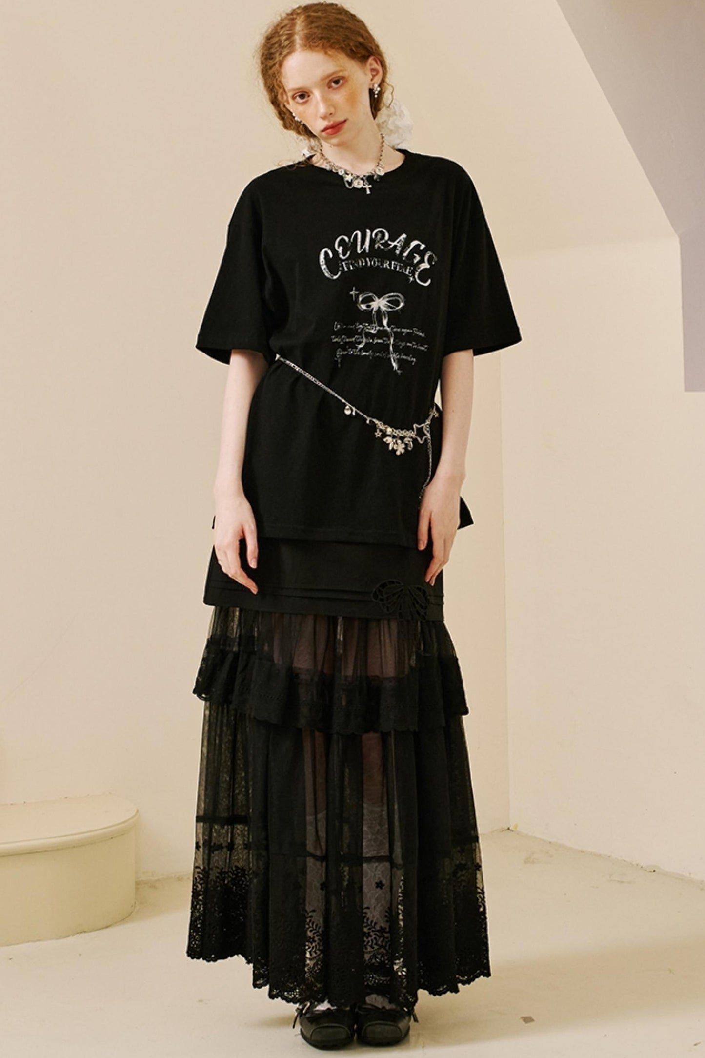 Vintage Bow Print Tee