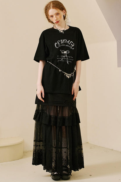 Vintage Bow Print Tee