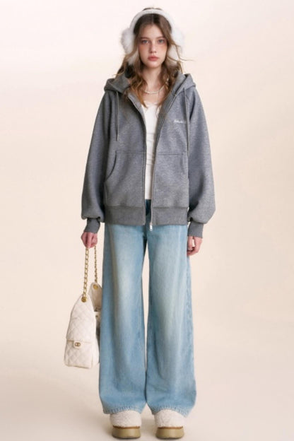 Fine Glitter Hooded Jacket