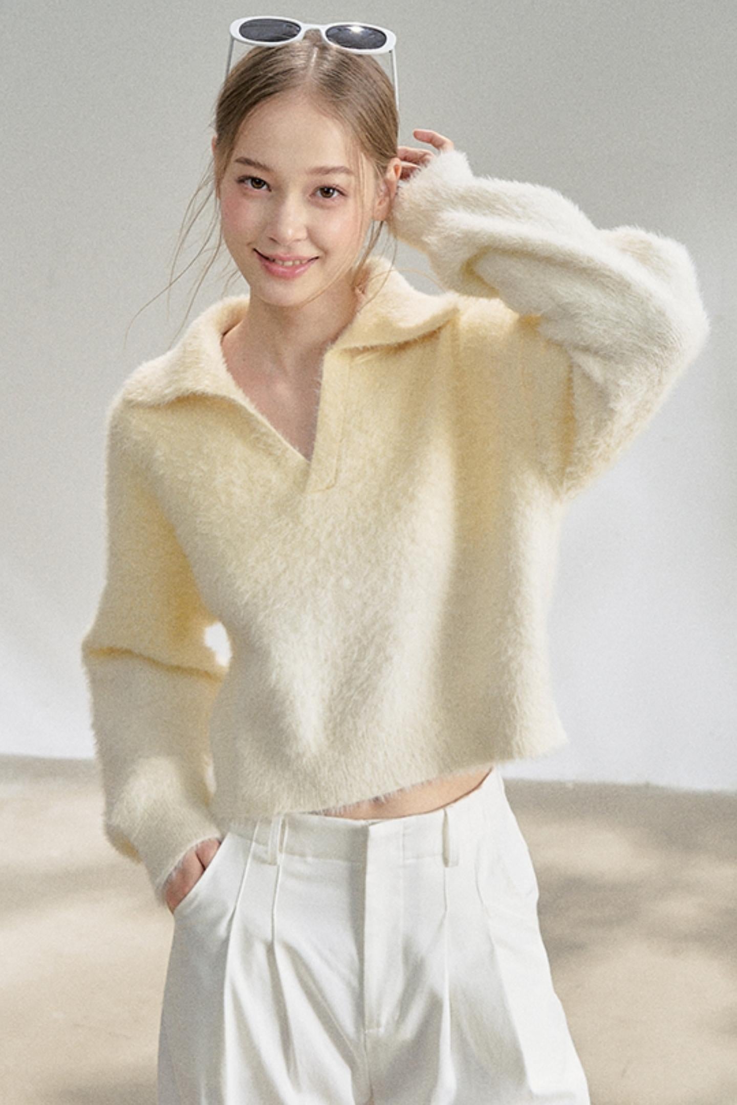 Soft Gradient Mohair Sweater