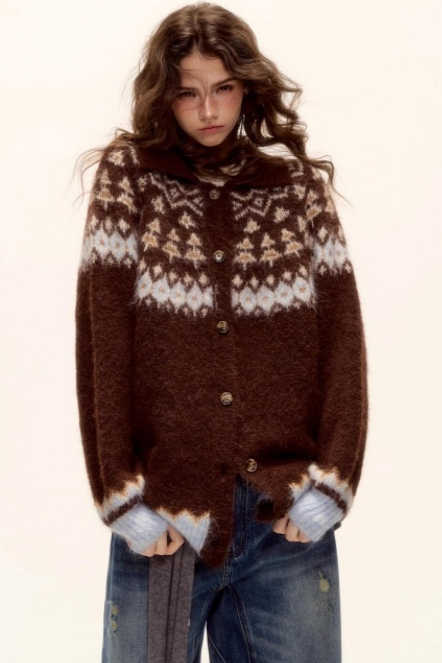 Wool Fair Isle Cardigan