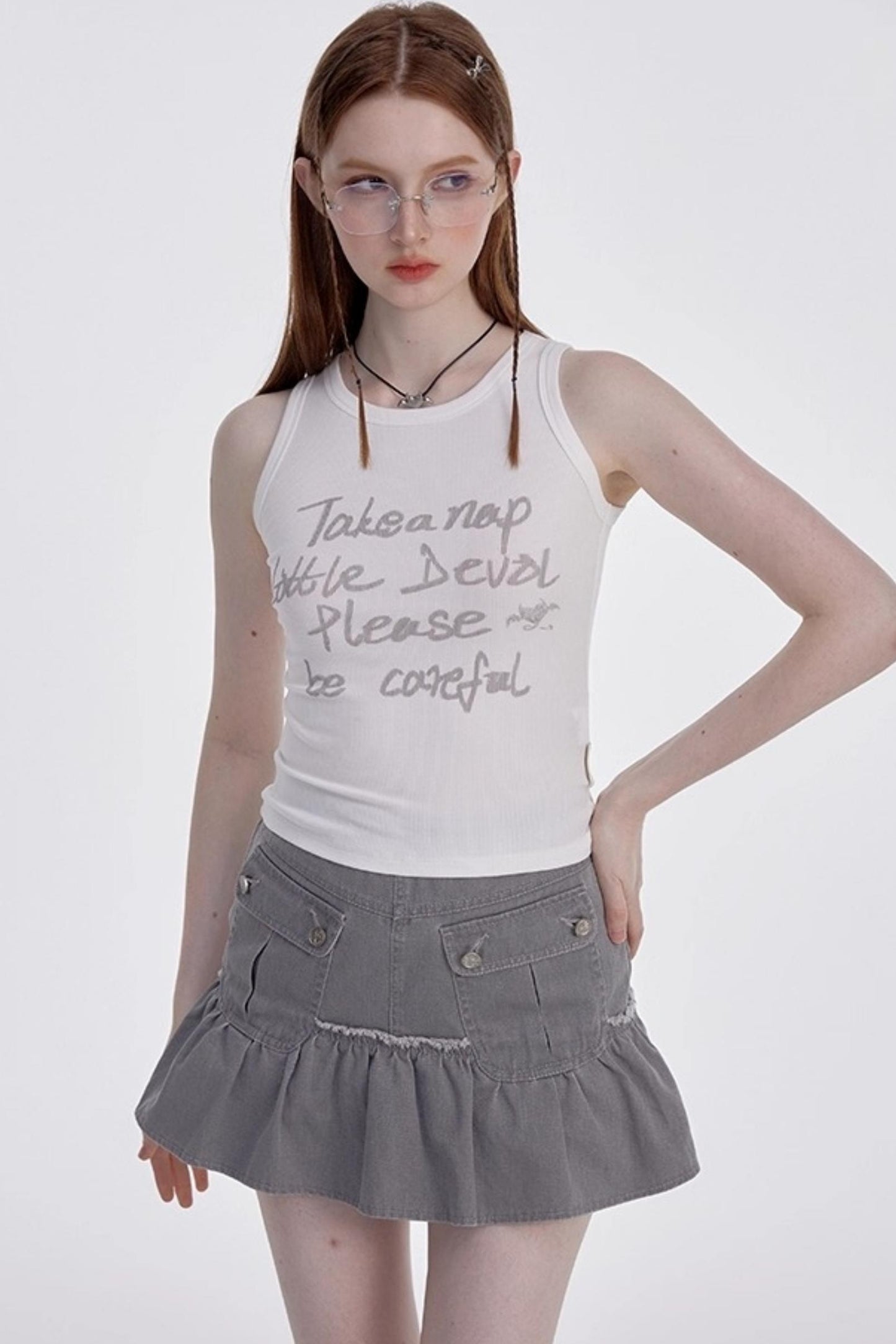 Monogram Racer Tank Top