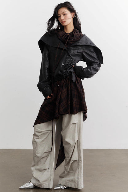 Urban Nomad Plaid PU Jacket