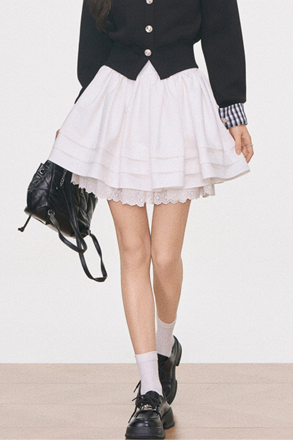 Knitted Cardigan Jacket and Skirt Set-Up