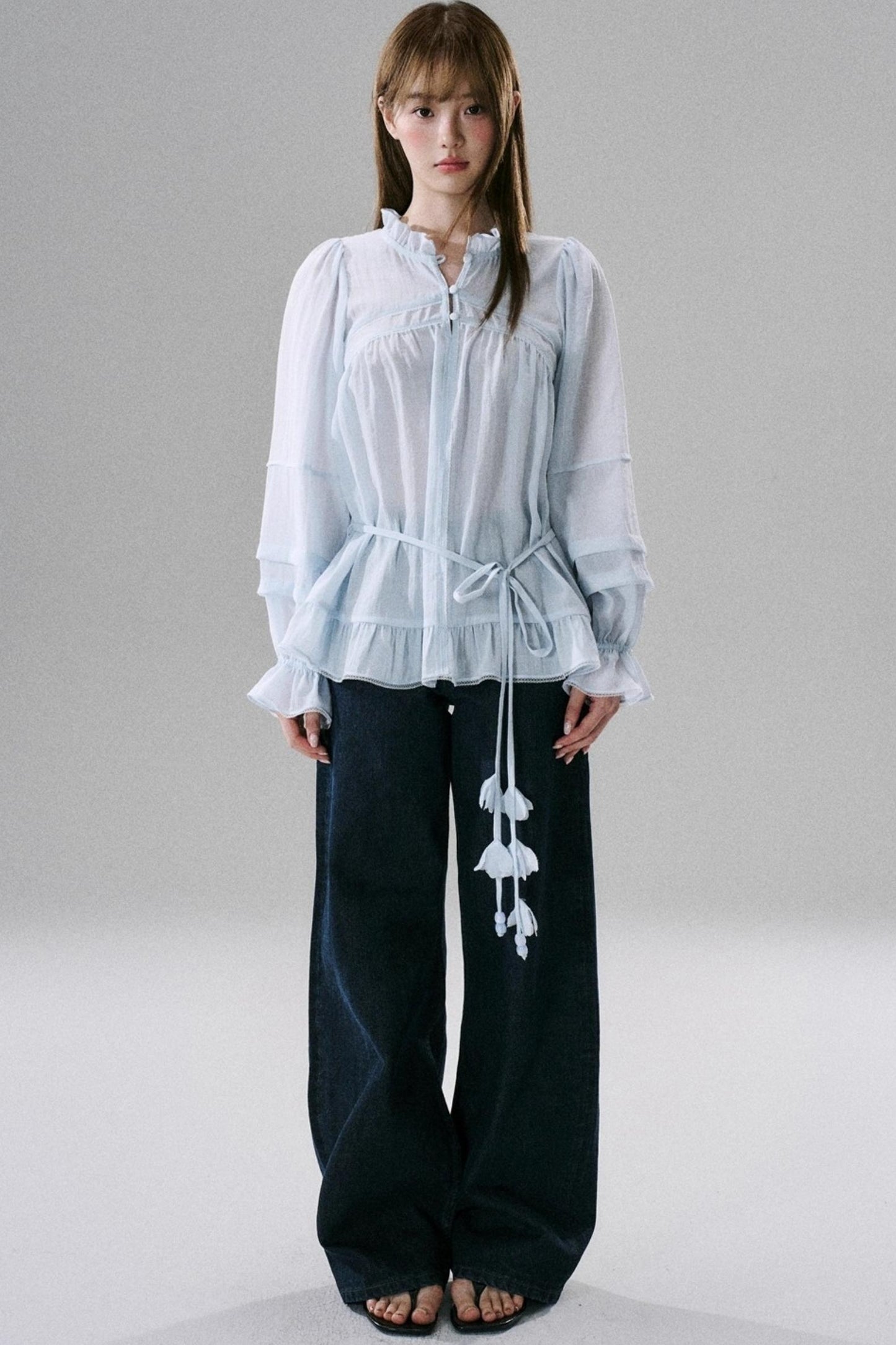 Symphony Acetate Flower Top