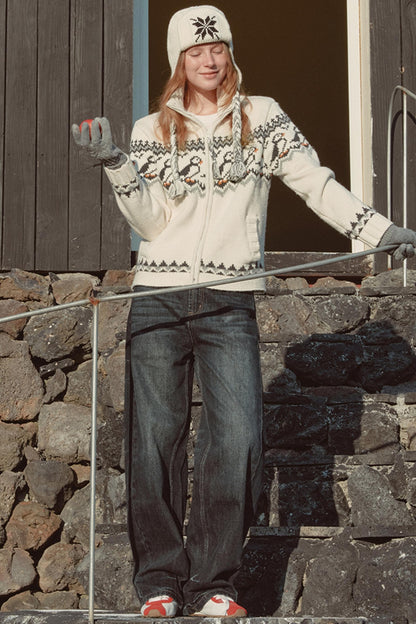 Isle Apricot Wool Sweater