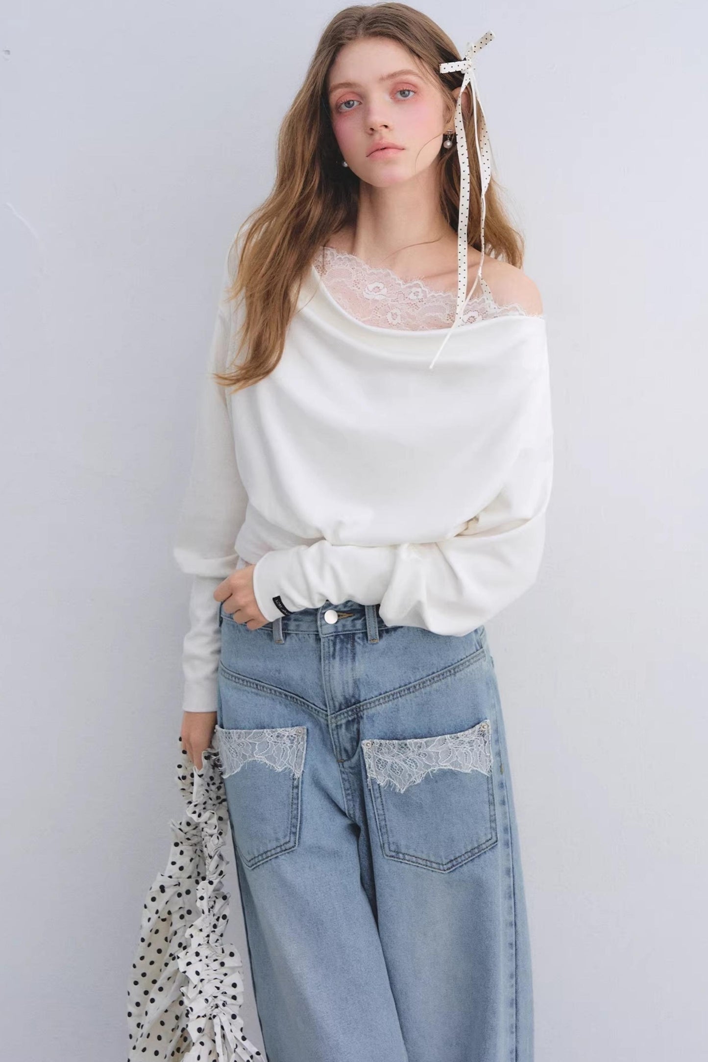 Love Asgony Off-Shoulder Top set-Up