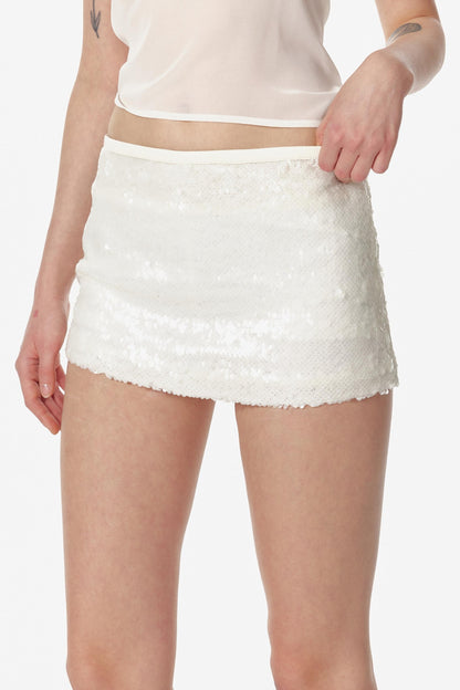 Temperament Sequin A-Line Skirt