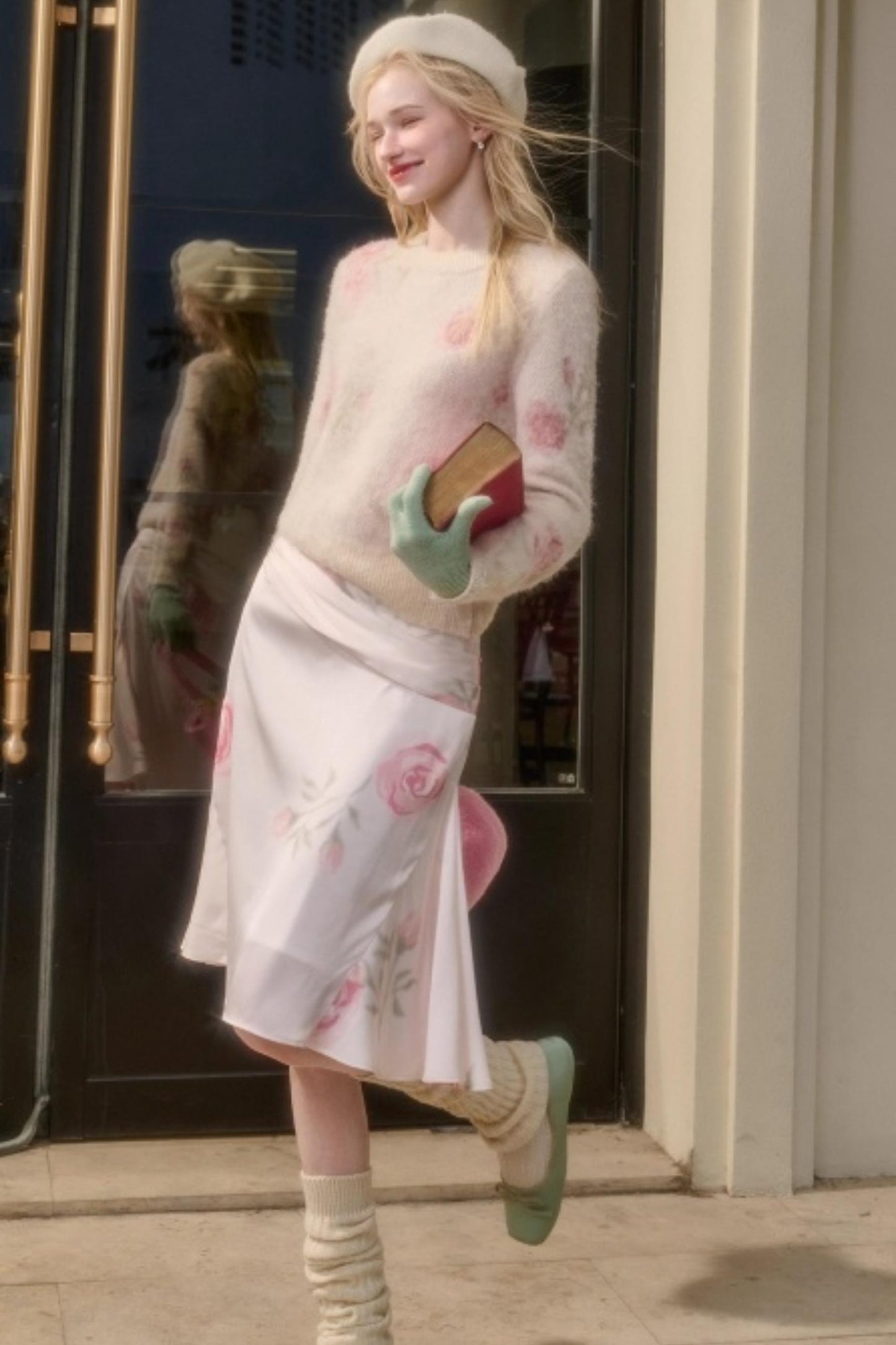 Milky Way Wool Sweater & Skirt Set-Up