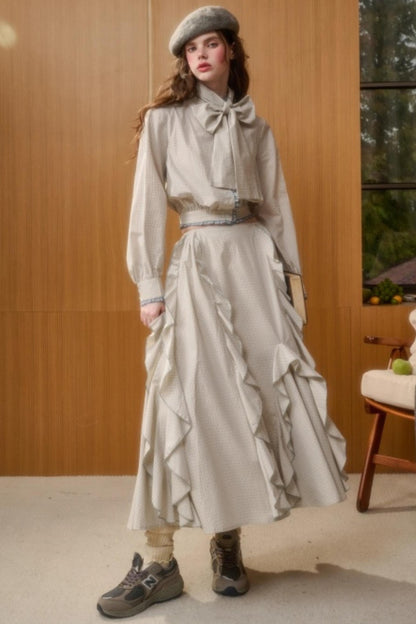 Organic Cotton Patchwork Blouse Set-Up