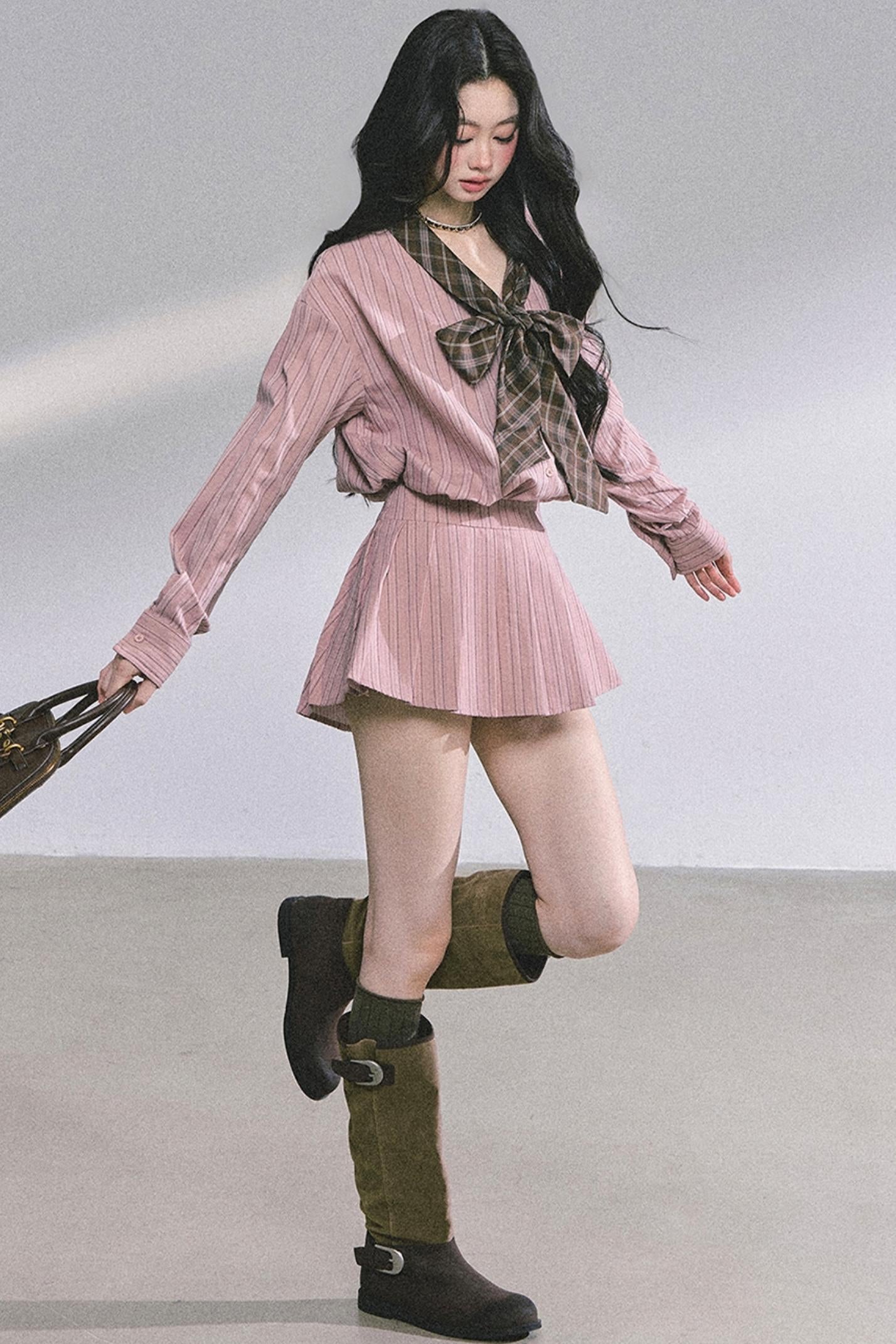 Hailey Miu Stripe Dress