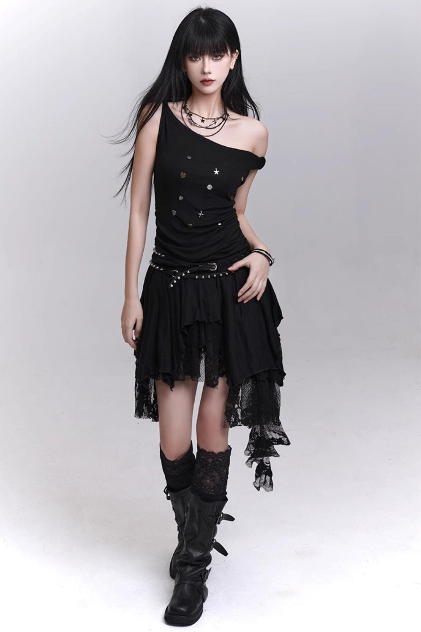 Summer Lace Halter Skirt