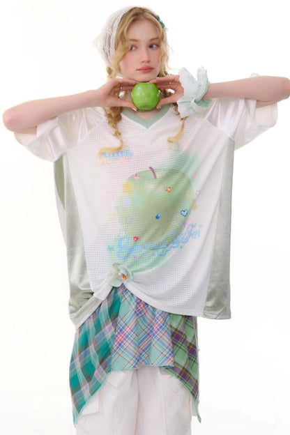 Summer Apple Print Tee