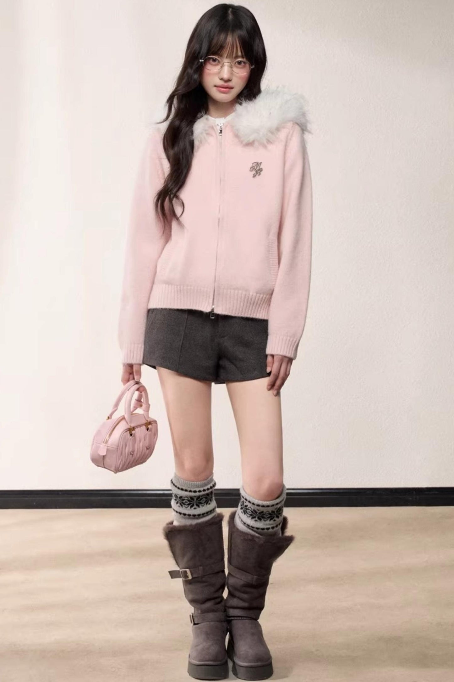 Retro High-Waisted Suit Shorts