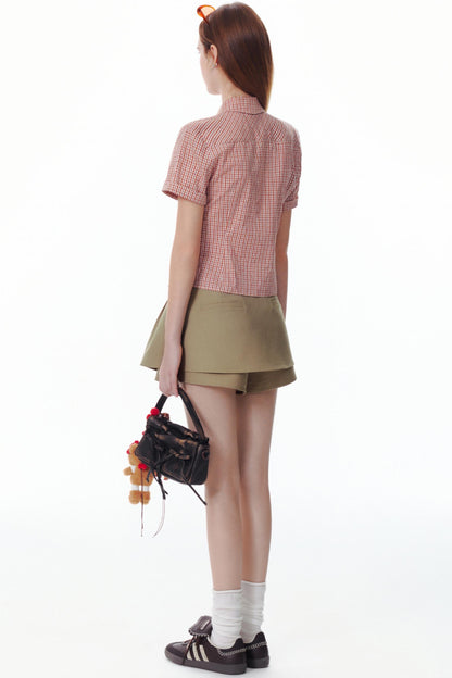 Summer Encounter Pink Check Shirt