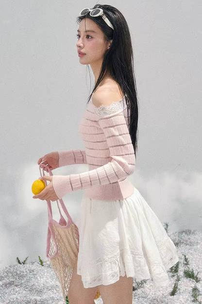 Ripples of Moonlight Lace Skirt